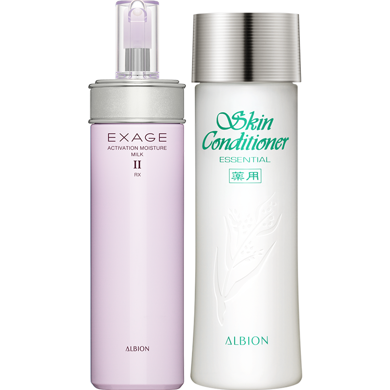 【双11来了】albion澳尔滨清新柔润水乳套装奥尔滨水乳套装