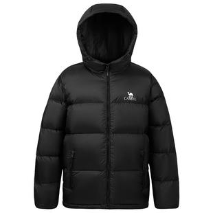 骆驼火山羽绒服男冬季2025新款加绒加厚保暖面包服短款男装外套