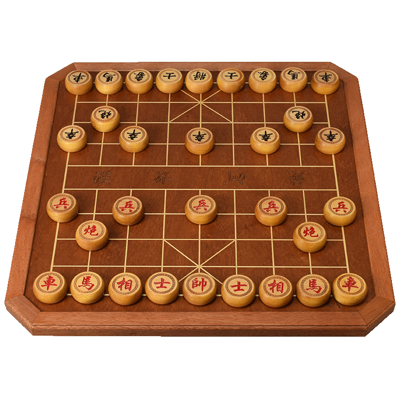 御圣中国象棋套装实木红胡桃木象棋盘大号5分成人高档红木象棋子