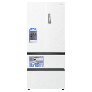 政府補(bǔ)貼美的M60機(jī)皇550零嵌入式自動(dòng)制冰電冰箱家用法式雙開四門