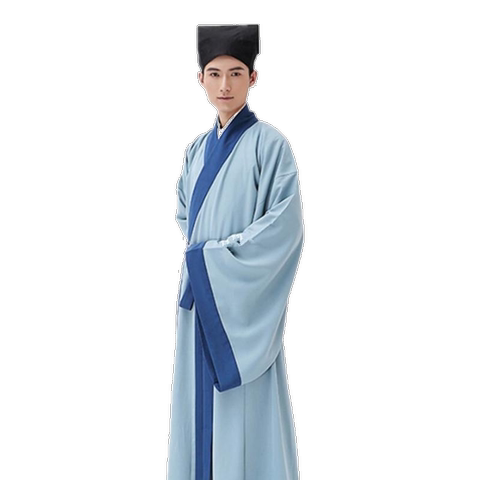 男大夫服装粗布汉服长衫侠客道影视百姓文古装掌柜古代唐装武侠