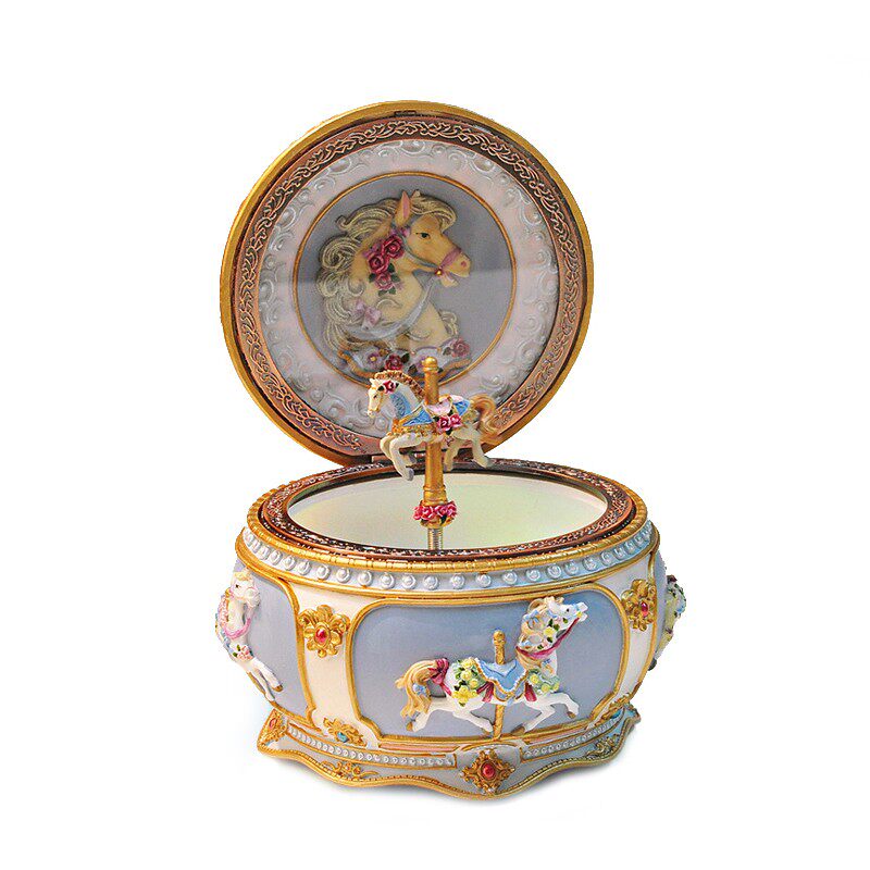 lots旋转木马宝盒音乐盒八音盒复古星座少女心浪漫生日礼物送女生