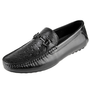 zero零度男鞋豆豆鞋男真皮秋季潮流商务休闲鞋脚蹬皮鞋乐福鞋 原价