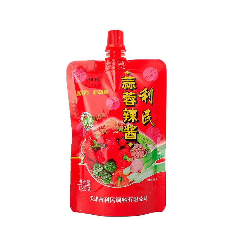 天津利民蒜蓉辣酱辣椒酱香辣下饭拌饭拌面酱烧烤酱调味酱料 125g