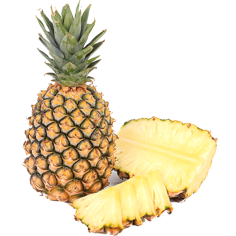 云南牛奶白芯凤梨带箱10斤