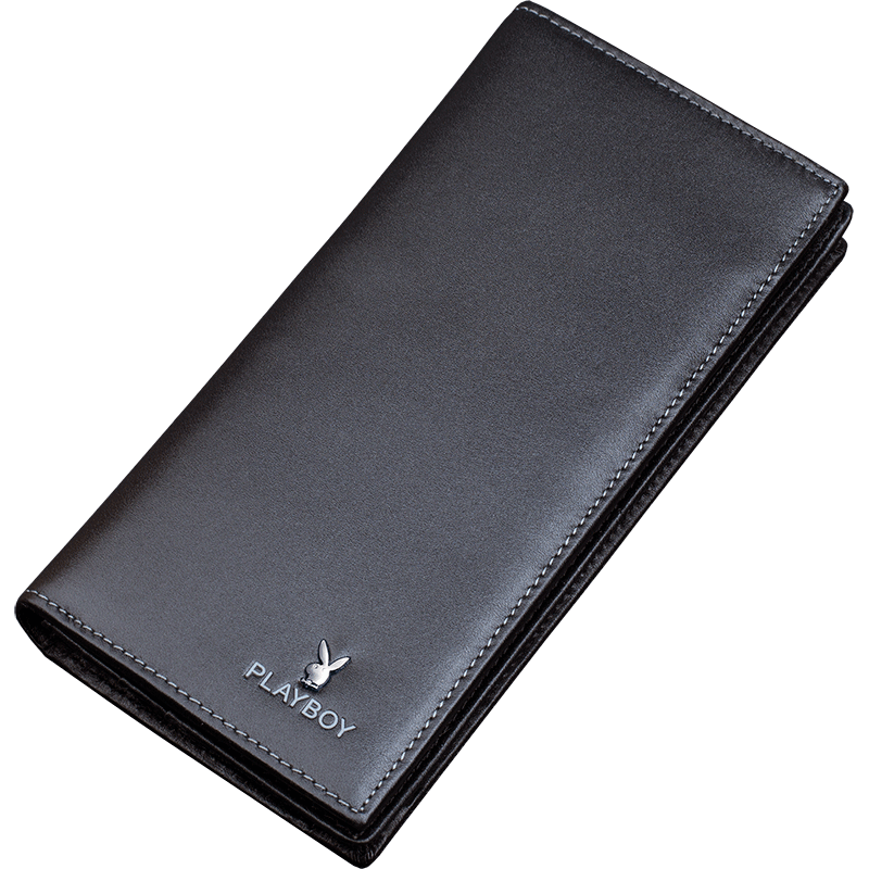 花花公子钱包长款真皮牛皮2020新款男士定制刻字薄情人节礼物钱夹