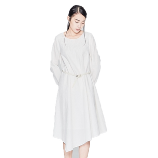 neoen/弄影旗舰店女装连身裙羊毛不规则下摆针织连衣裙女套衫 - neoen