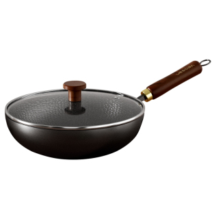 Velosan温仑山有钛0涂层锤纹钛铁锅