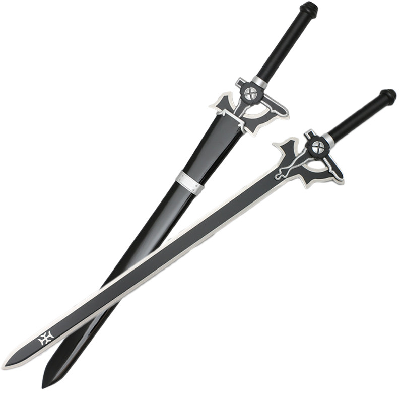 刀剑神域金属武器黑剑阐释者逐暗者白剑桐谷和人cos动漫未开刃