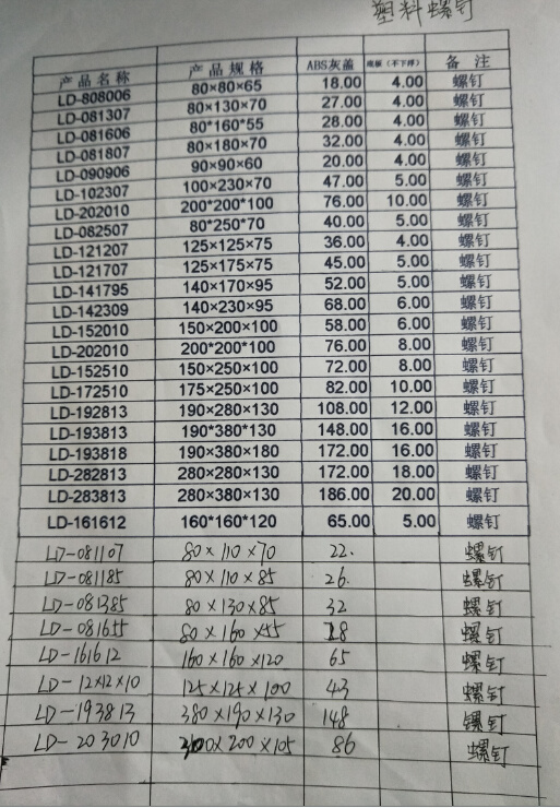 250*300*180塑料防水盒电器开关接线盒室外仪器密封箱防溅盒合页