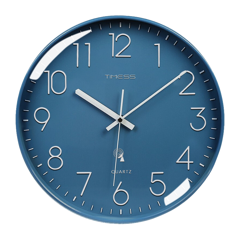 timess电波钟钟表挂钟客厅家用时尚时钟挂墙轻奢装饰大气创意挂表