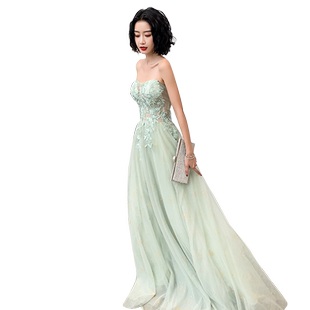 红色晚礼服2019新款平时可穿短款气场女王现代抹胸结婚敬酒服新娘