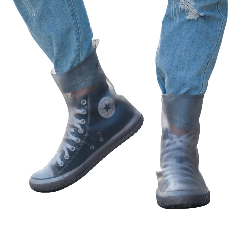 雨鞋套女男防雨脚套防滑加厚耐磨硅胶防水鞋套成人雨天乳胶雨靴套
