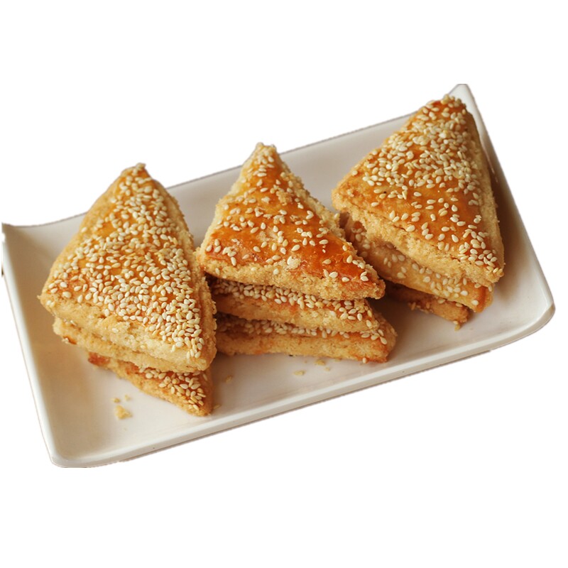 吉祥点心铺芝麻三角酥天津北京传统中式手工脆香咸酥糕点零食 - 吉祥