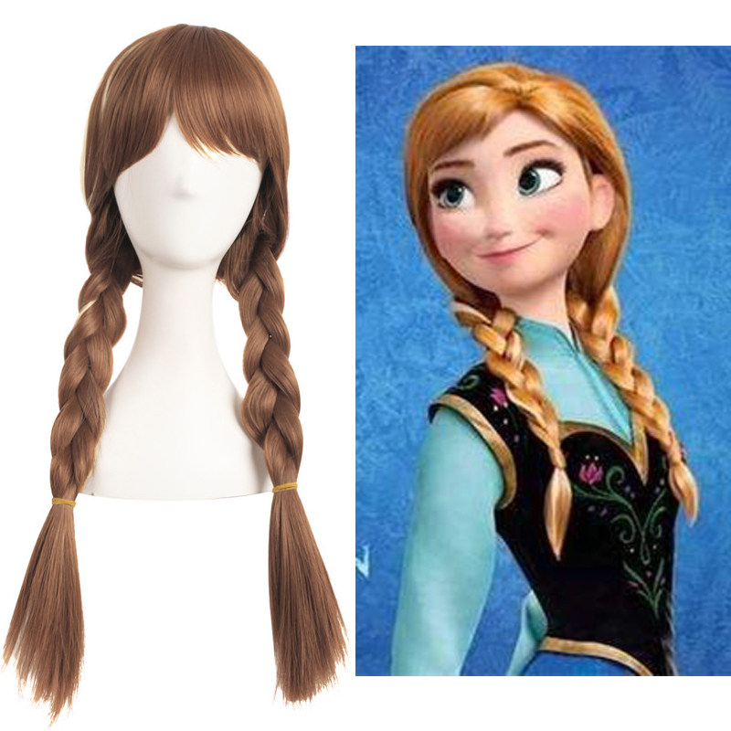 动漫冰雪奇缘 爱莎安娜假发cosplay假发女elsa公主anna长直发套