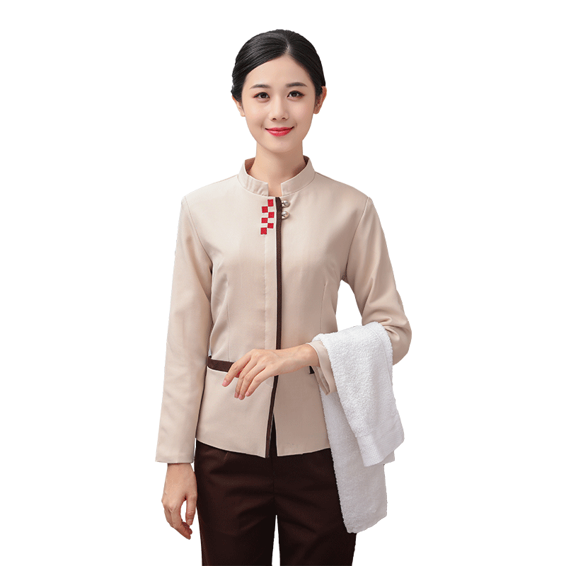 酒店保洁工作服长袖秋冬女服装宾馆客房物业家政阿姨pa清洁工套装