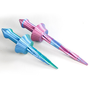 3d打印伸缩剑刀螺旋网红粉色玩具摆件艺术模型手工打造可伸缩潮流