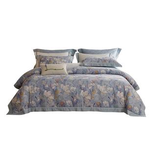 梦洁家纺全棉双面磨毛四件套纯棉保暖套件床品秋冬季床单被套被单