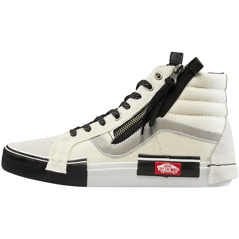 【预售】vans范斯官方 奶白解构男女鞋sk8-hi中高帮潮板鞋运动鞋