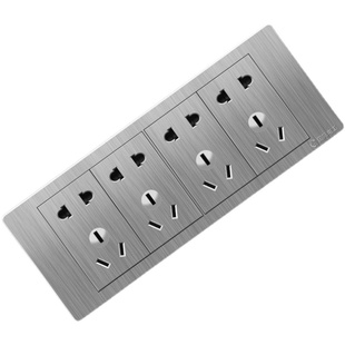 118型开关插座全屋套餐家用墙壁三联排厨房9九孔12连体插多孔面板