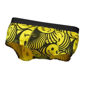 briefs and me内裤男中腰平角裤印花情侣内裤冰丝莫代尔棉三角裤