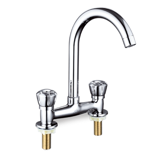 九牧王面盆水龙头双把双孔三孔冷热水龙头卫生间洗手盆洗脸盆台盆