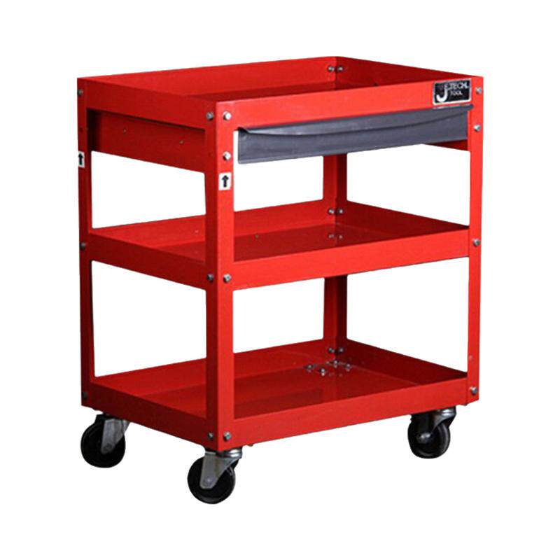 捷科汽修维修工具车三层手推车多功能零件车修车工具架子层带抽屉