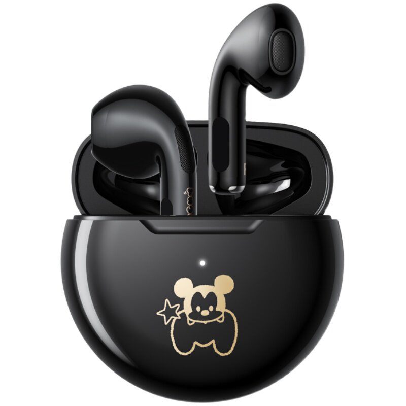 迪士尼粒次方真无线蓝牙耳机女士款男女生运动音乐半入耳式可爱d10
