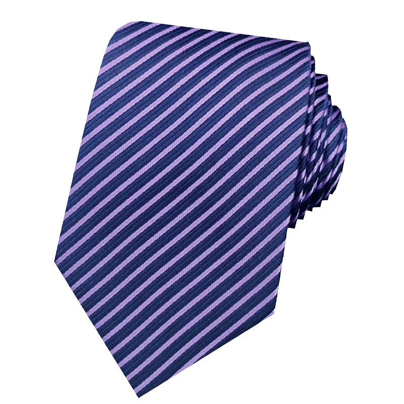 保罗真丝领带紫色8.5cm 男士正装商务新郎结婚职业学生手打礼盒装