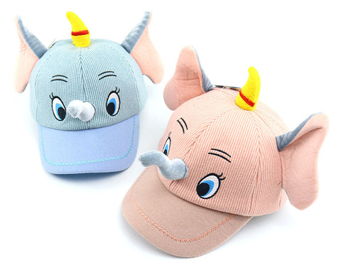 儿童大象帽子秋冬季男童女童卡通毛呢棒球帽潮小孩保暖鸭舌帽遮阳