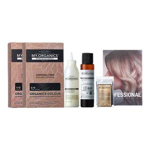 myorganics有机染发膏珍珠黑巧焦糖暖棕补色盖白发植物进口染发剂