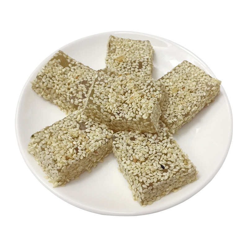 广东传统糕点潮汕特产芝麻明糖软糖特色茶配小吃椰蓉丝花生鸭脖糖