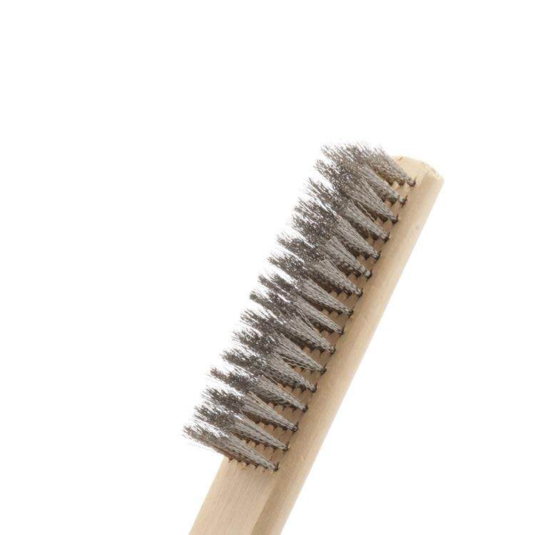 木柄文玩钢丝刷铁不锈钢除锈抛光清洁铜丝刷子工业用纯铜刚刷铜刷