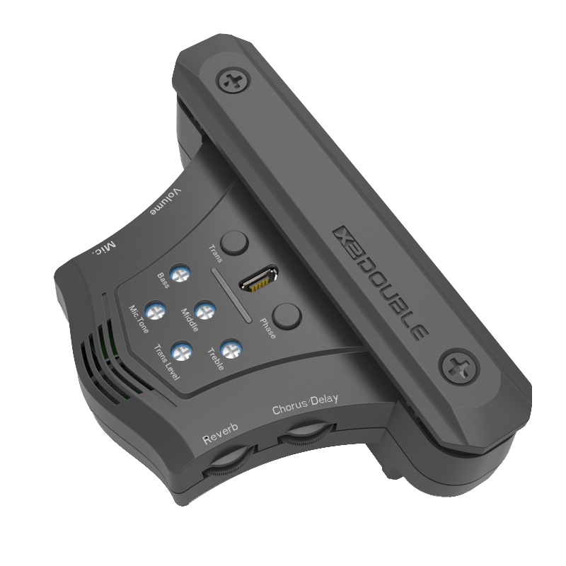 double加振拾音器吉他精灵g0民谣木吉他同频加震拾音器免开孔演出