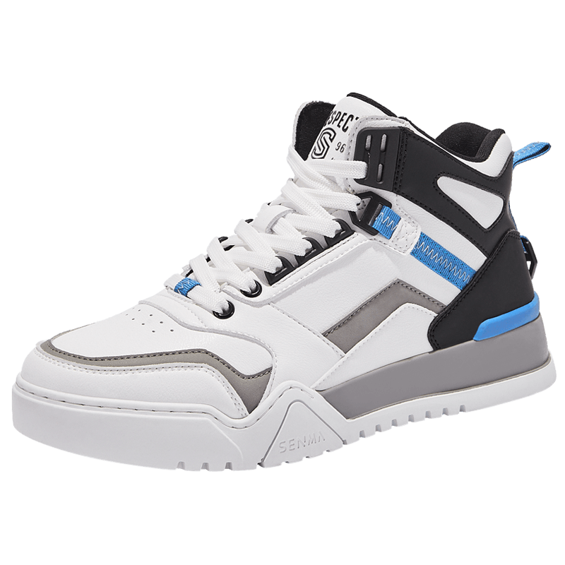 森马高帮鞋男潮流百搭韩版新款秋季透气厚底增高运动鞋休闲板鞋子