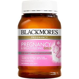 澳洲Blackmores澳佳宝进口孕妇黄金营养素含叶酸DHA保健品180粒