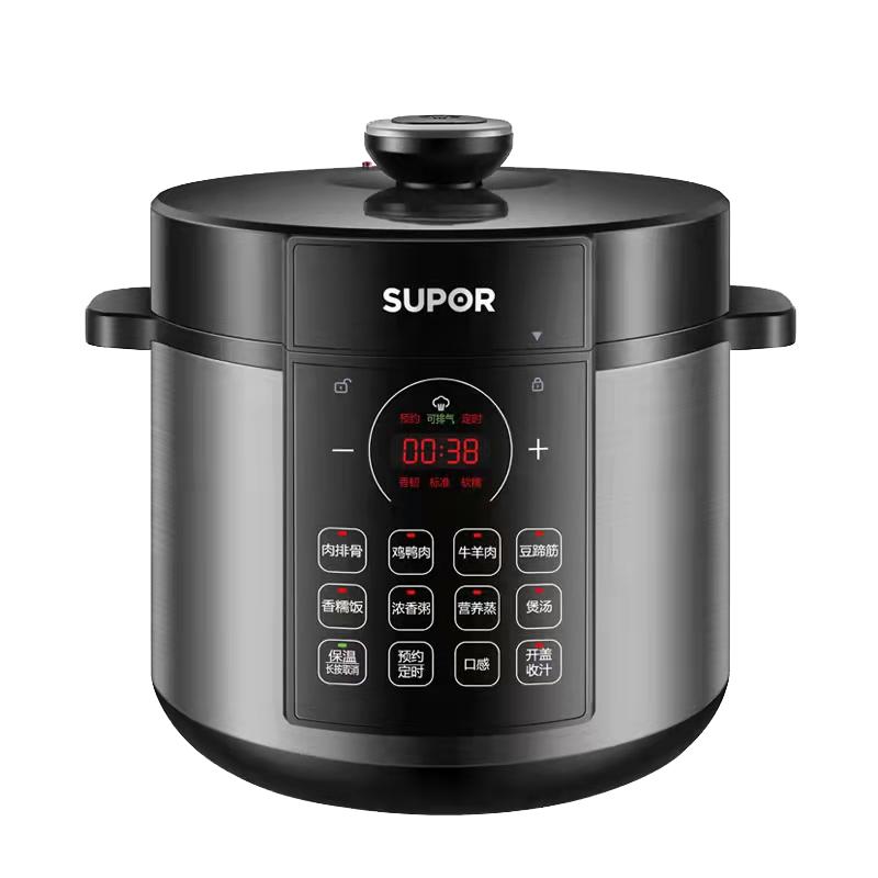 苏泊尔电压力锅高压锅家用6l升电饭煲电饭锅智能多功能新型全自动