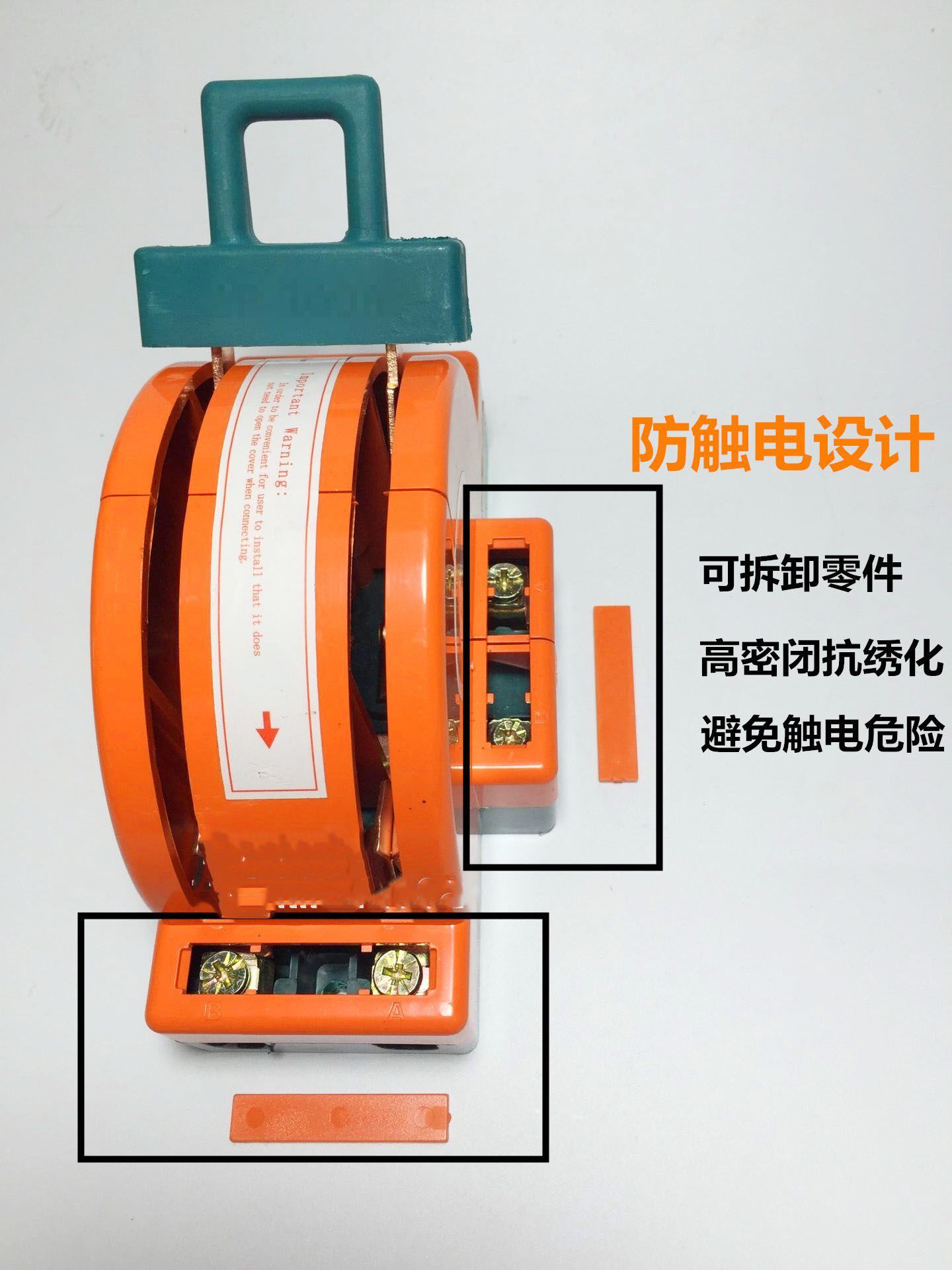 220v闸刀开关家用两相电保护刀闸双头老式空开双向大功率倒顺单