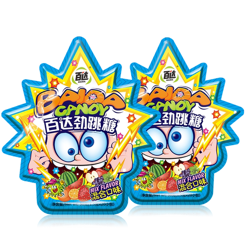 百达马来西亚进口圣诞跳跳糖送搞怪表情气球劲跳爆炸糖果混装