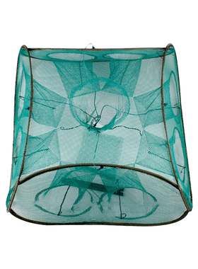 捕鱼笼虾笼自动可折叠鱼笼方笼抓鱼捉鱼渔具螃蟹黄鳝泥鳅工具包邮