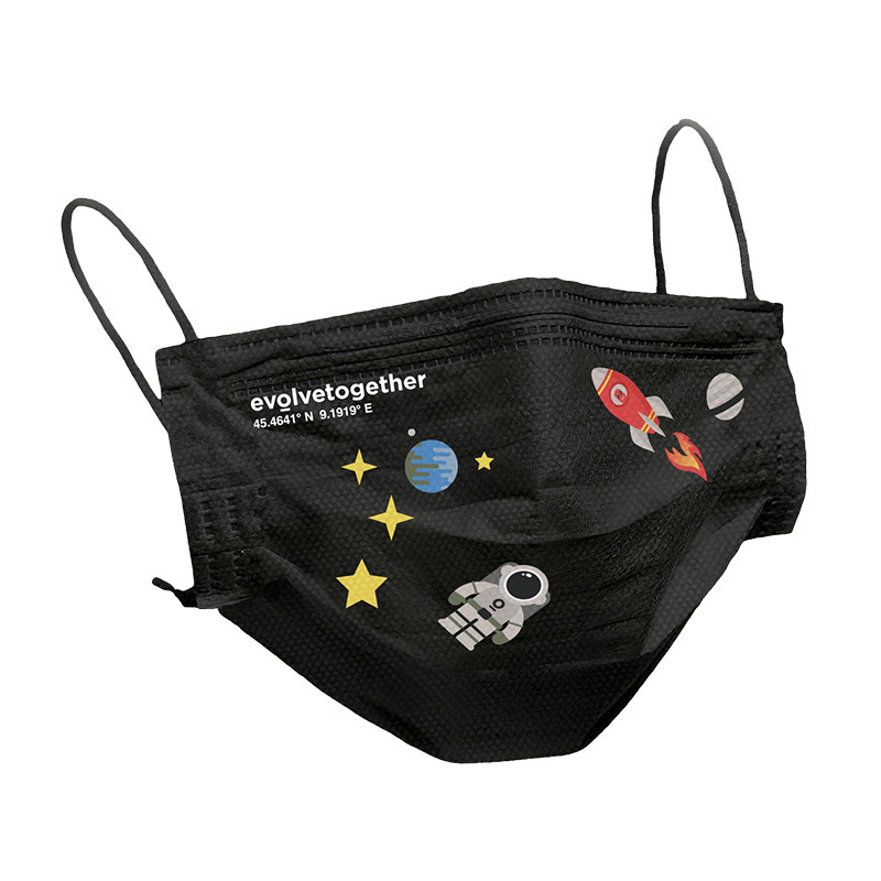 evolvetogether明星网红同款一次性防尘防护儿童时尚透气三层口罩