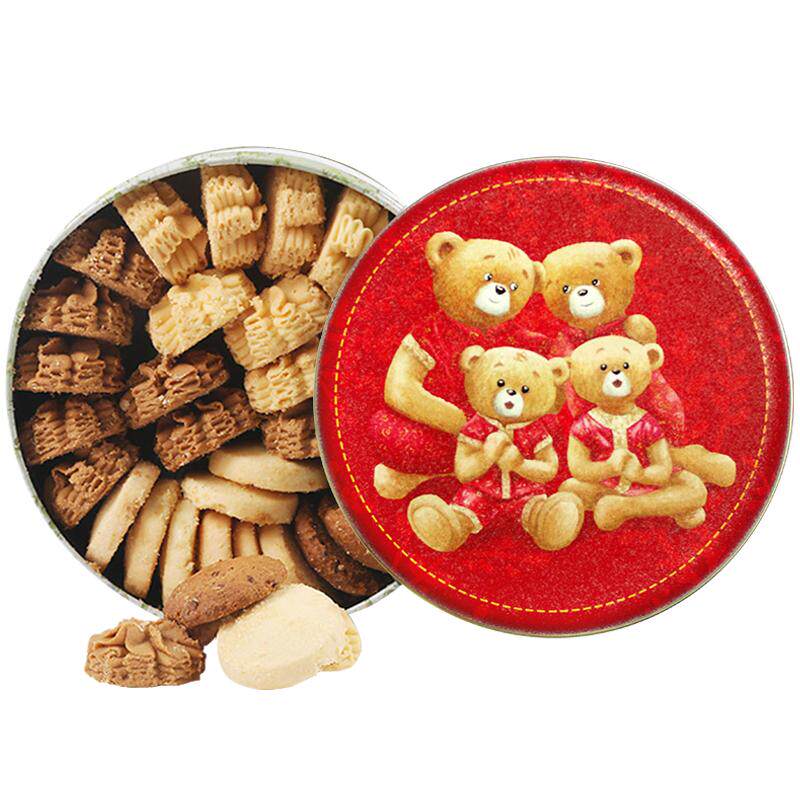 香港珍妮聪明小熊饼干四味640g曲奇 186元包邮 - 采果子