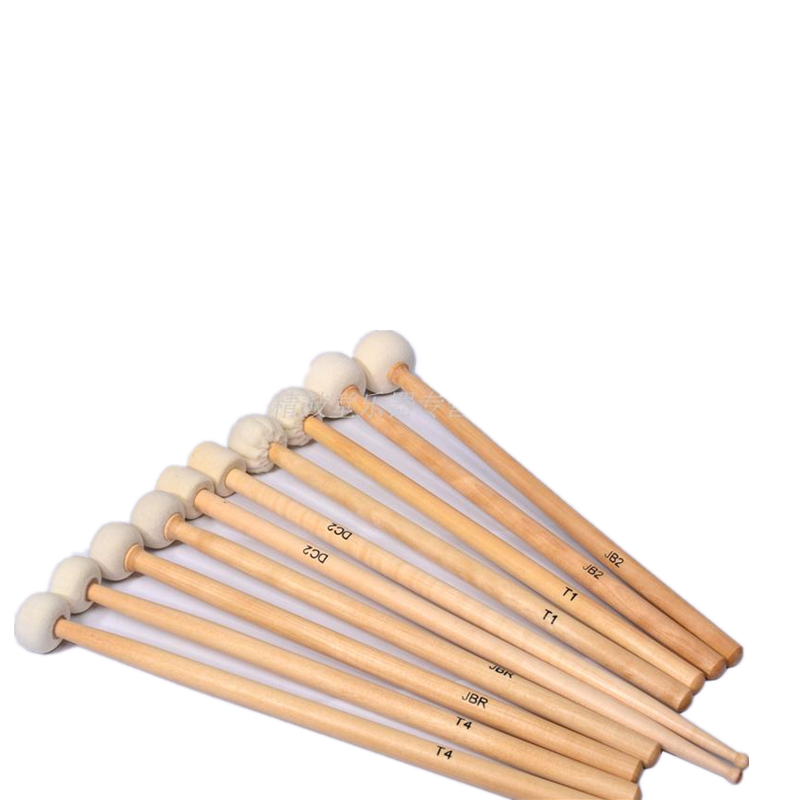 tutn 定音鼓槌行进鼓锤镲片毛毡头锤架子鼓鼓棒大军镲槌双头棒