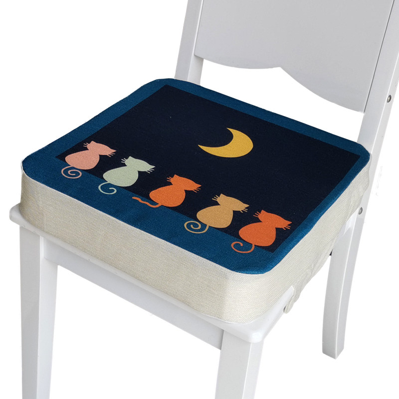 儿童坐垫家用吃饭增高餐椅垫加高幼儿园宝宝小学生椅子加厚座垫硬