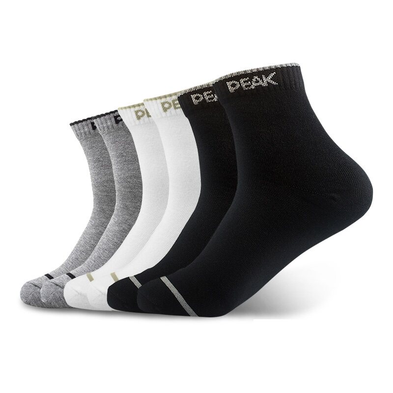 惠寻京东自有品牌袜子男士秋冬防臭袜子棉袜中筒运动袜10双装混色2件