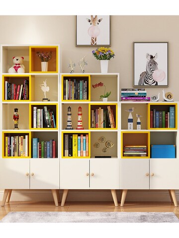 墙柜子自由组合书柜书架简约置物架储物柜书橱格子收纳客厅背景墙