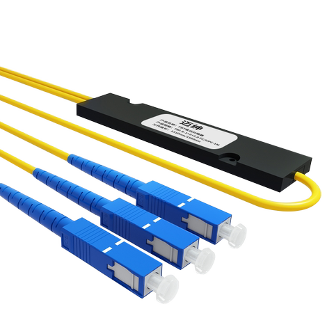 迈绅1分2光纤分光器sc拉锥式深光光纤分路器尾纤式一分二分光器