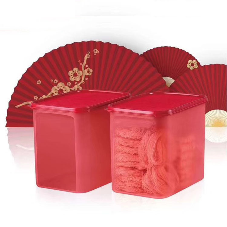 特百惠mm长方4号干货大容量保鲜盒米桶8.7升 做酵素果醋 正品