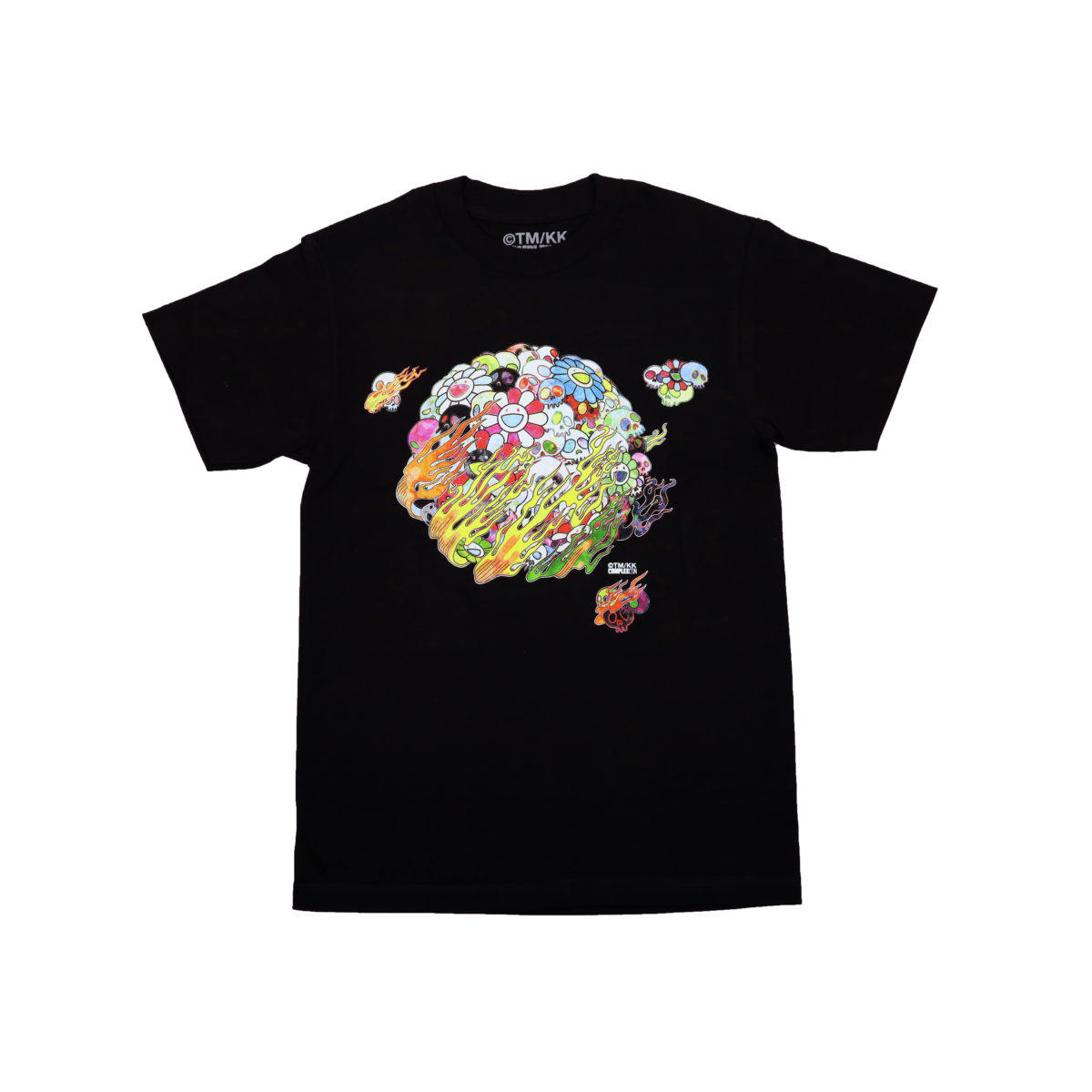 村上隆 新款 complexcon 限定彩色太阳花logo 短袖t恤 胶印