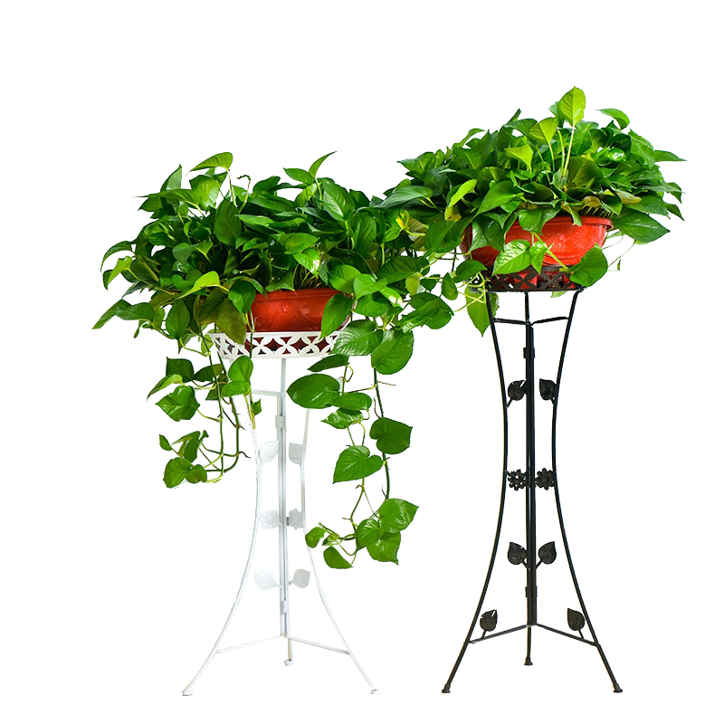 【两个装】欧式加厚铁艺花架多层客厅落地阳台折叠花架绿萝花架子